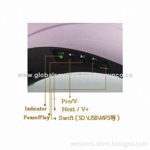 GOOD 10W PA Amplifiers with Big Size of 21*13*6cm, Broadcast MP3 Audio File in SD/MMC Card Directly